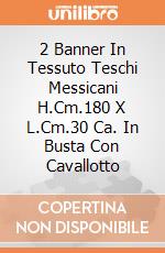 2 Banner In Tessuto Teschi Messicani H.Cm.180 X L.Cm.30 Ca. In Busta Con Cavallotto giochi