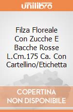 Filza Floreale Con Zucche E Bacche Rosse L.Cm.175 Ca. Con Cartellino/Etichetta giochi