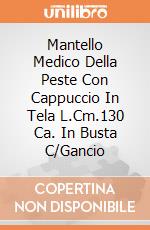 Mantello Medico Della Peste Con Cappuccio In Tela L.Cm.130 Ca. In Busta C/Gancio giochi