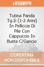 Tutina Panda Tg.Ii (1-2 Anni) In Pelliccia Di Pile Con Cappuccio In Busta C/Gancio giochi