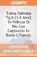 Tutina Dalmata Tg.Ii (1-2 Anni) In Pelliccia Di Pile Con Cappuccio In Busta C/Gancio giochi