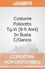 Costume Poliziotto Tg.Vi (8-9 Anni) In Busta C/Gancio giochi