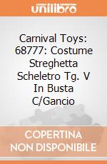 Carnival Toys: 68777: Costume Streghetta Scheletro Tg. V In Busta C/Gancio gioco