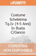 Costume Scheletrina Tg.Iv (4-5 Anni) In Busta C/Gancio giochi