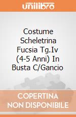 Costume Scheletrina Fucsia Tg.Iv (4-5 Anni) In Busta C/Gancio giochi
