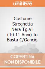 Costume Streghetta Nera Tg.Vii (10-11 Anni) In Busta C/Gancio giochi