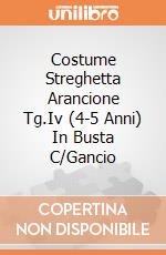 Costume Streghetta Arancione Tg.Iv (4-5 Anni) In Busta C/Gancio giochi