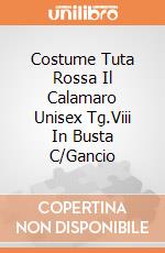 Costume Tuta Rossa Il Calamaro Unisex Tg.Viii In Busta C/Gancio giochi