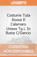 Costume Tuta Rossa Il Calamaro Unisex Tg.L In Busta C/Gancio giochi