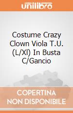 Costume Crazy Clown Viola T.U. (L/Xl) In Busta C/Gancio giochi