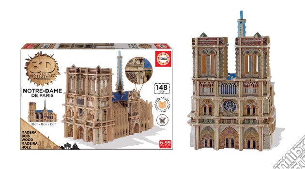Puzzle 3D Monument - Notre-Dame De Paris puzzle di Grandi Giochi