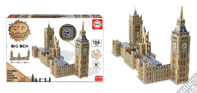 Puzzle 3D Monument - Big Ben And Parliament puzzle di Grandi Giochi