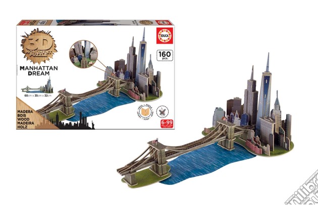 Puzzle 3D Monument - Manhattan Dream puzzle di Grandi Giochi