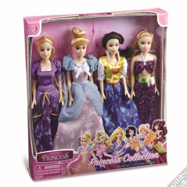 Principessa Classica - Confezione 4 Fashion Doll 29 Cm gioco di Grandi Giochi