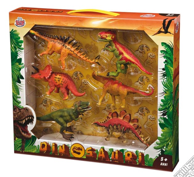 Set 6 Dinosauri 18-21 Cm gioco di Grandi Giochi