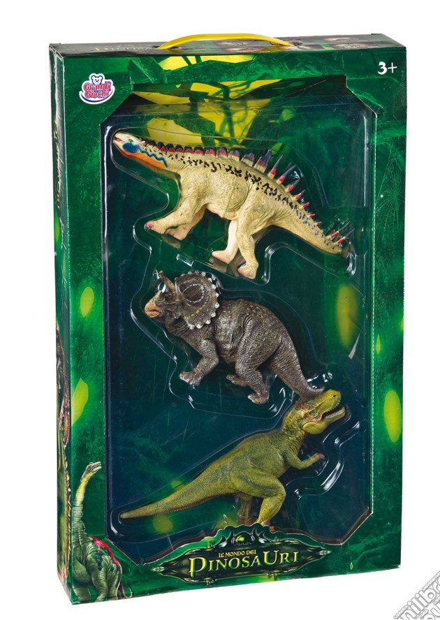 Set 3 Dinosauri 23-30 Cm gioco di Grandi Giochi