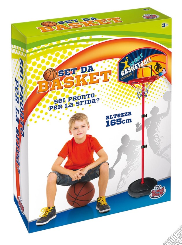 Set Basket Con Piantana Altezza 165 Cm gioco di Grandi Giochi