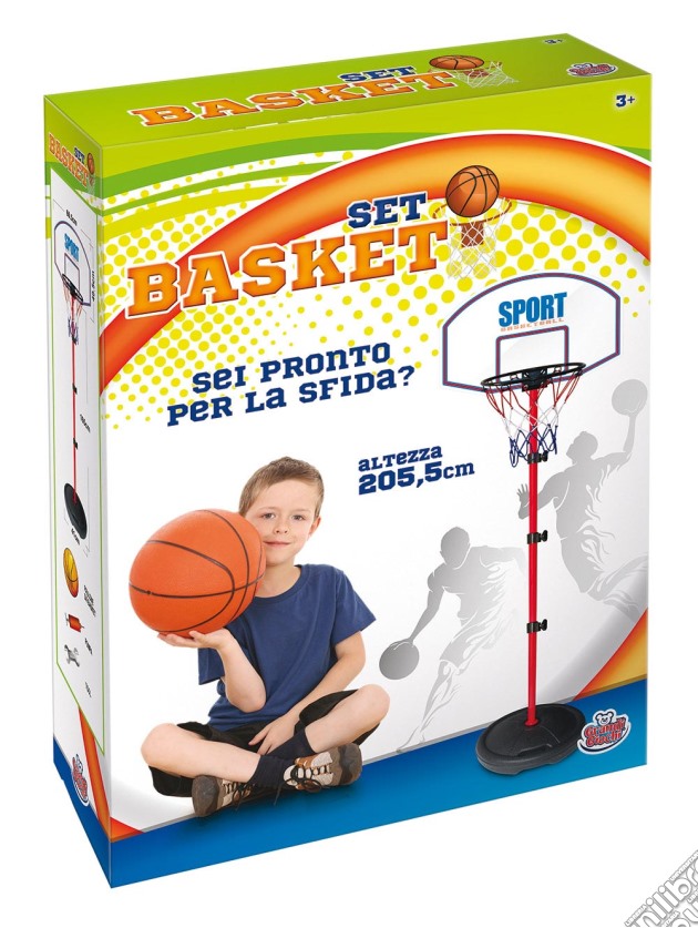 Set Basket Con Piantana Altezza 205 Cm gioco di Grandi Giochi