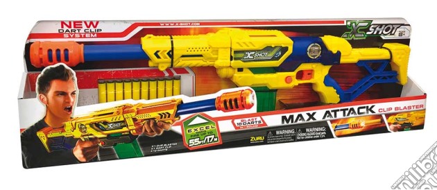 X-Shot - Maxi Fucile + 6 Lattine + 10 Dardi gioco di Grandi Giochi