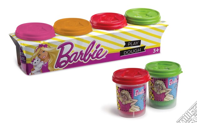Barbie - Pasta Da Modellare - 4 Vasetti gioco di Grandi Giochi