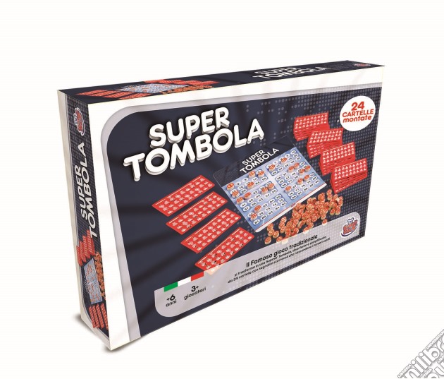 Tombola Deluxe 24 Cartelle Montate gioco di Grandi Giochi