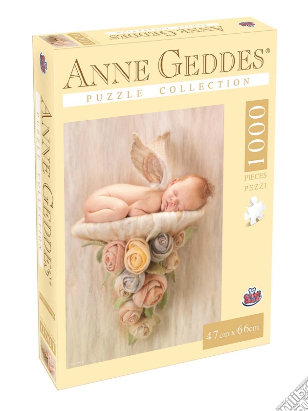 Anne Geddes - Puzzle 1000 Pz - Angel With Roses puzzle di Grandi Giochi