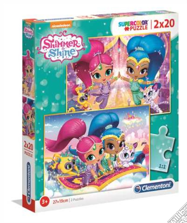 Puzzle 2 X 20 Pz - Shimmer And Shine puzzle di Clementoni
