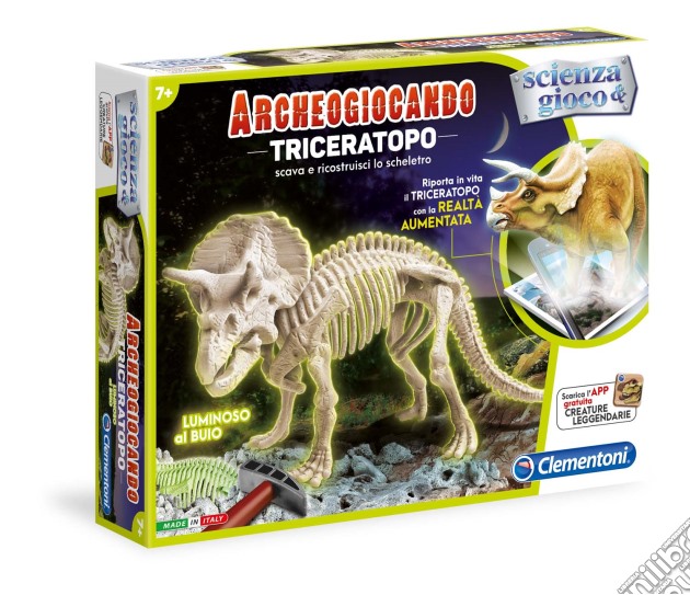 Scienza E Gioco - Archeogiocando - Triceratopo gioco di Clementoni