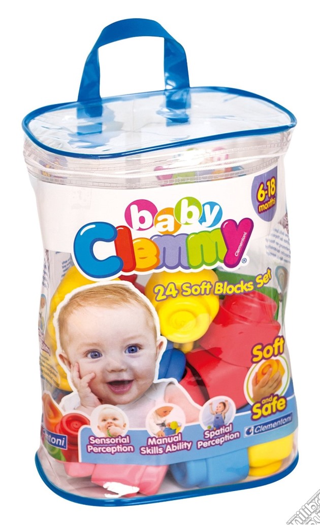 Baby Clemmy - Sacca 24 Mattoncini gioco di Clementoni