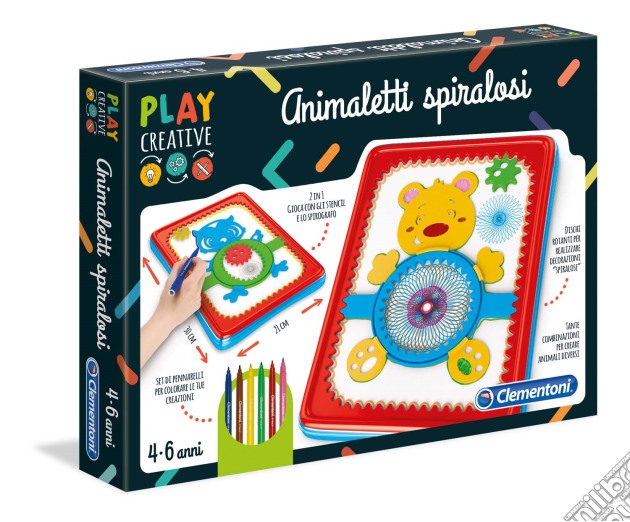 Play Creative - Animaletti Spiralosi gioco di Clementoni