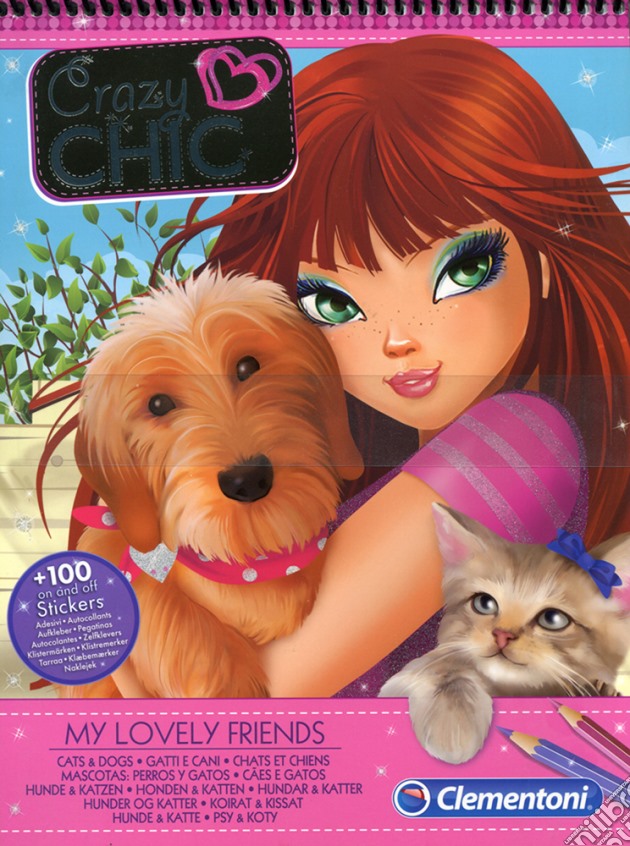Crazy Chic Sketchbooks Cani e gatti gioco di Clementoni