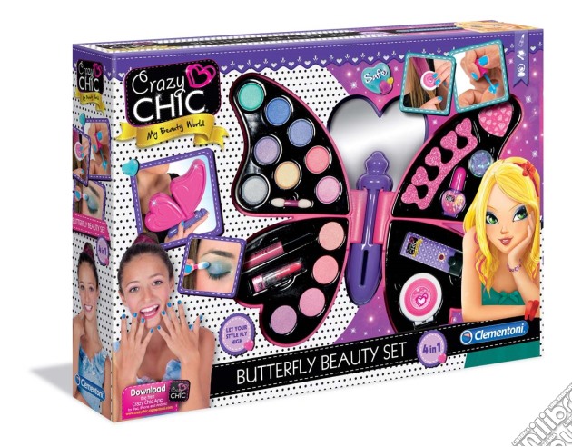 Crazy Chic - Butterfly Beauty Set gioco di Clementoni