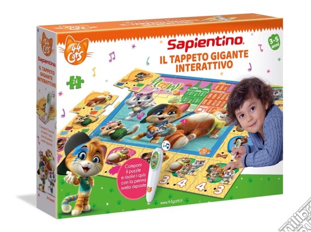 Sapientino - Tappeto Gigante Interattivo 44 Gatti gioco di Clementoni
