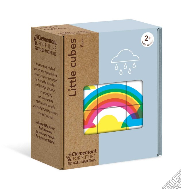 Little Cubes Puzzle Recycled Materials Meteo gioco