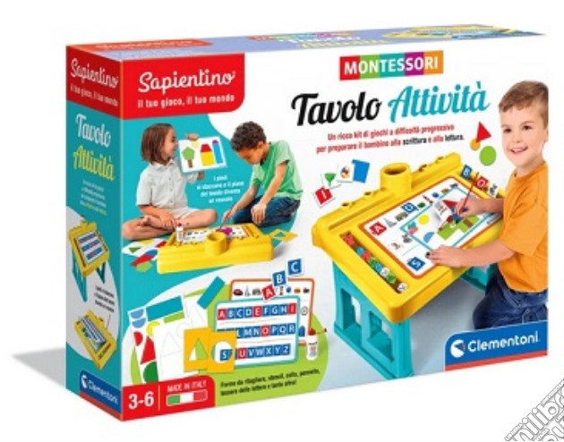 Clementoni: Sapientino Montessori Tavolo Attivita gioco