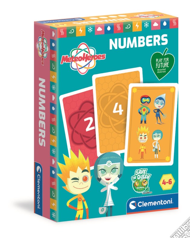 Clementoni Meteo Heroes - Carte E Numeri Prodotto Riciclato Play For Future Per L'Ambiente gioco