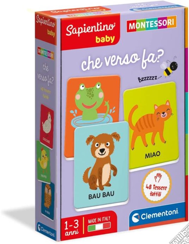 Clementoni Sapientino Baby Educativo Made In Italy Montessori Baby Montessori Baby Che Verso Fa? gioco