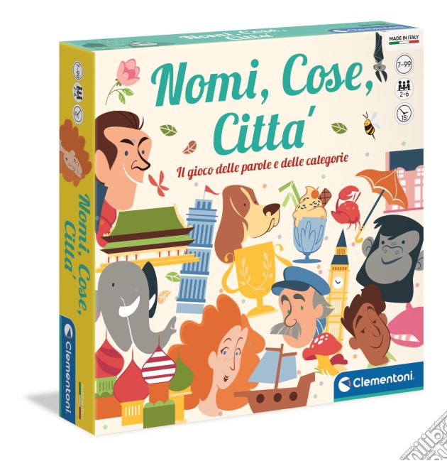 Clementoni Board Games Nomi, Cose, Citta gioco