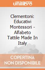 Clementoni: Educativi Montessori - Alfabeto Tattile Made In Italy gioco