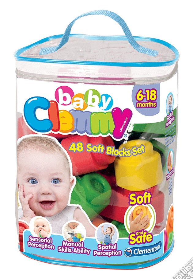 Baby Clemmy - Sacca 48 Mattoncini gioco
