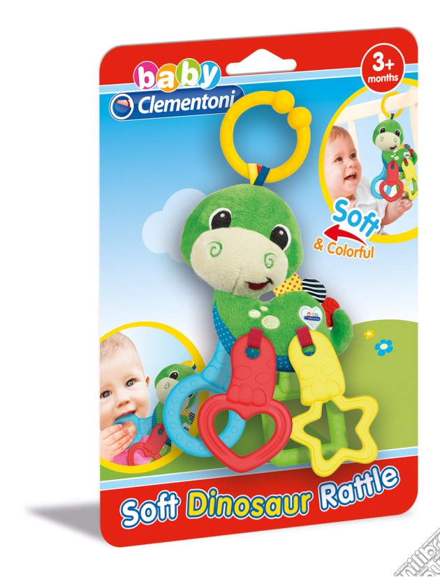 Baby Clementoni - Morbido Dinosauro Prime Attivita' gioco di Clementoni