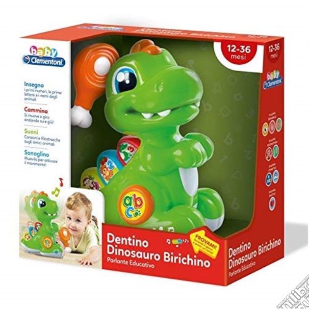 Baby Clementoni - Dentino Dinosauro Birichino gioco di Clementoni
