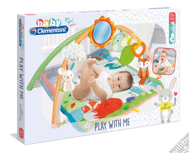 Baby Clementoni - Play With Me Soft Activity Gym gioco di Clementoni