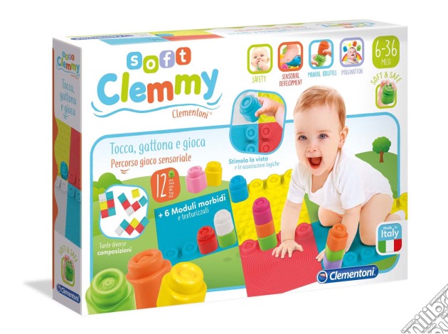 Baby Clemmy - Tappeto Tocca, Gattona, Gioca gioco di Clementoni