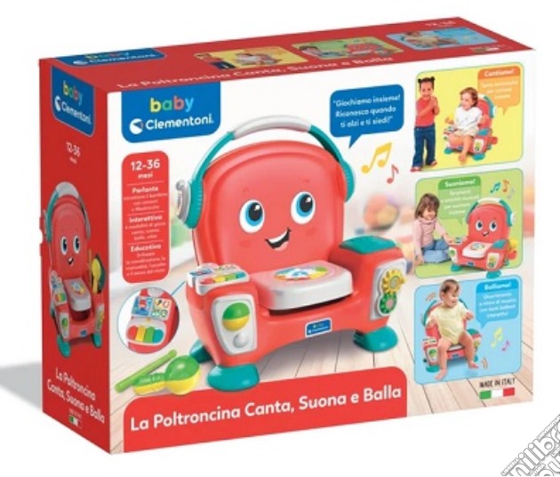 Clementoni: Baby Poltroncina Suona, Canta E Balla Prodotto Riciclato Play For Future Per L'Ambiente gioco