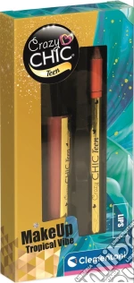 Clementoni Giochi Creativi Crazy Chic Teen - Lipgloss & Matita Tropical Vibe Made In Italy giochi