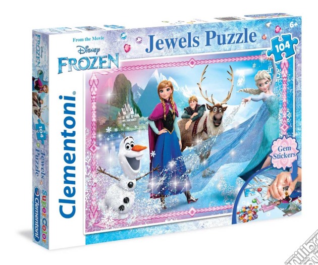 Puzzle 104 Pz - Jewels - Frozen - Personaggi puzzle di Clementoni