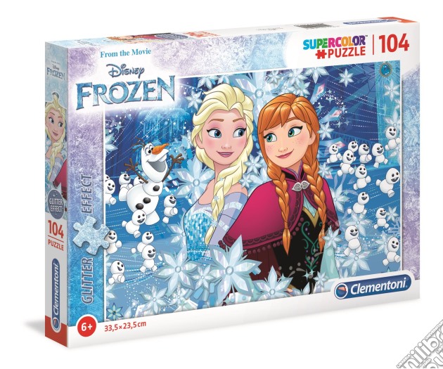Puzzle 104 Pz - Glitter - Frozen puzzle di Clementoni