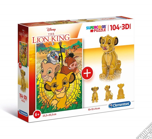 Puzzle 3D Model - Lion King puzzle di Clementoni