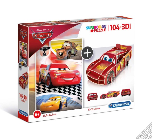 Puzzle 3D Model - Cars puzzle di Clementoni